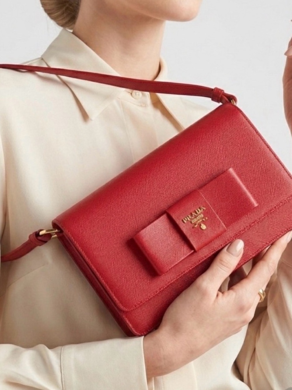 Prada Italy Saffiano Leather Bag